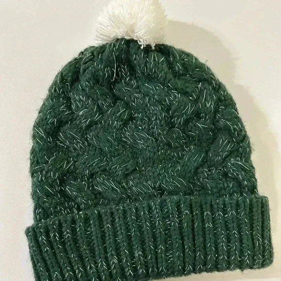 New Era New York Jets NFL Pom Chunky Knit Hat On Field Sideline Beanie Hat Women - Picture 3 of 3